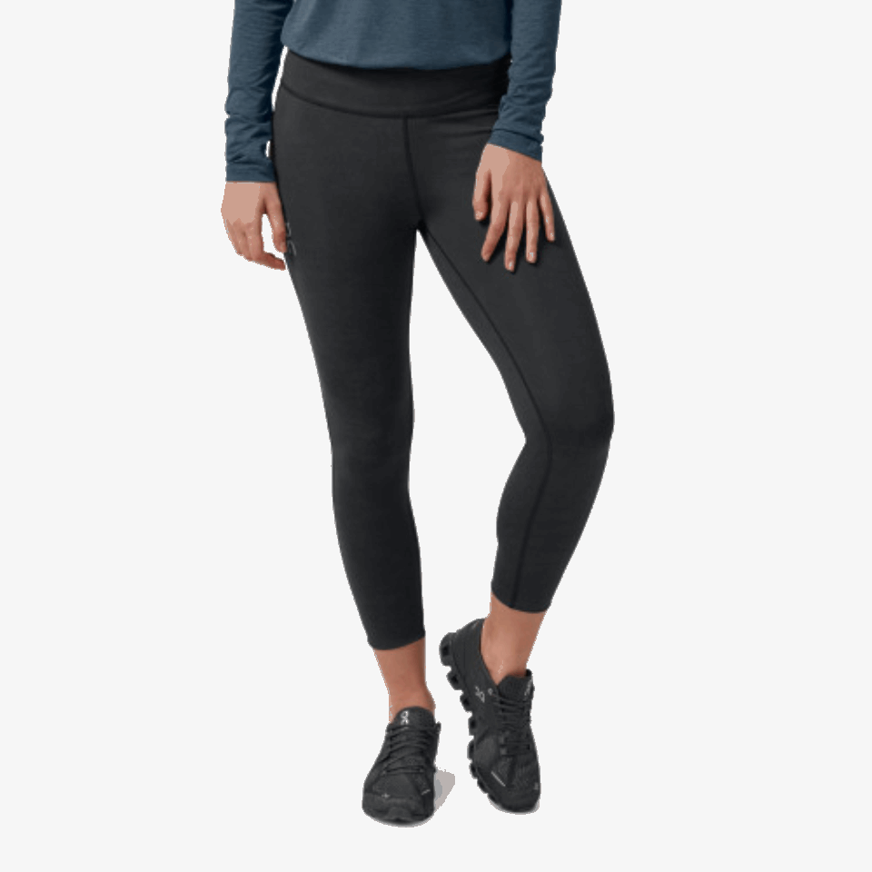 Strumpfhose 7/8 Auf Running Black