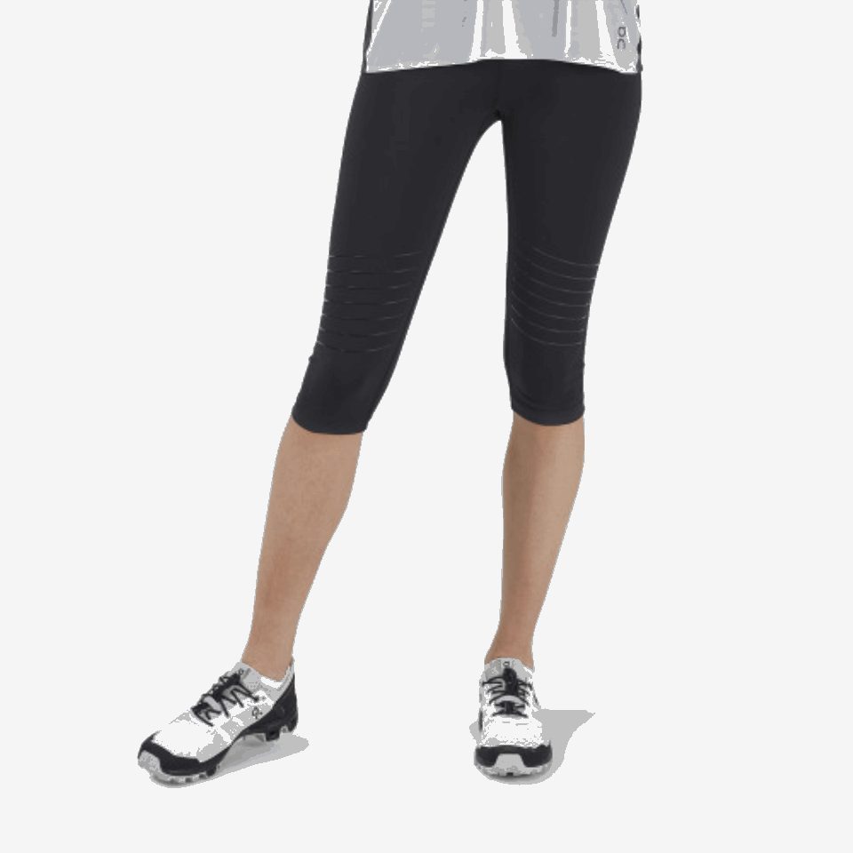 Trail-Tights Schwarz Beim Laufen