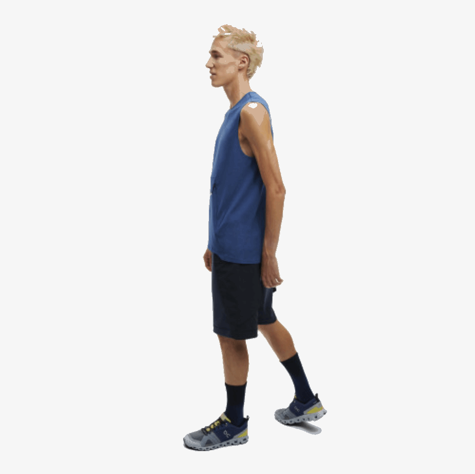 Trainingstank Auf Running Denim